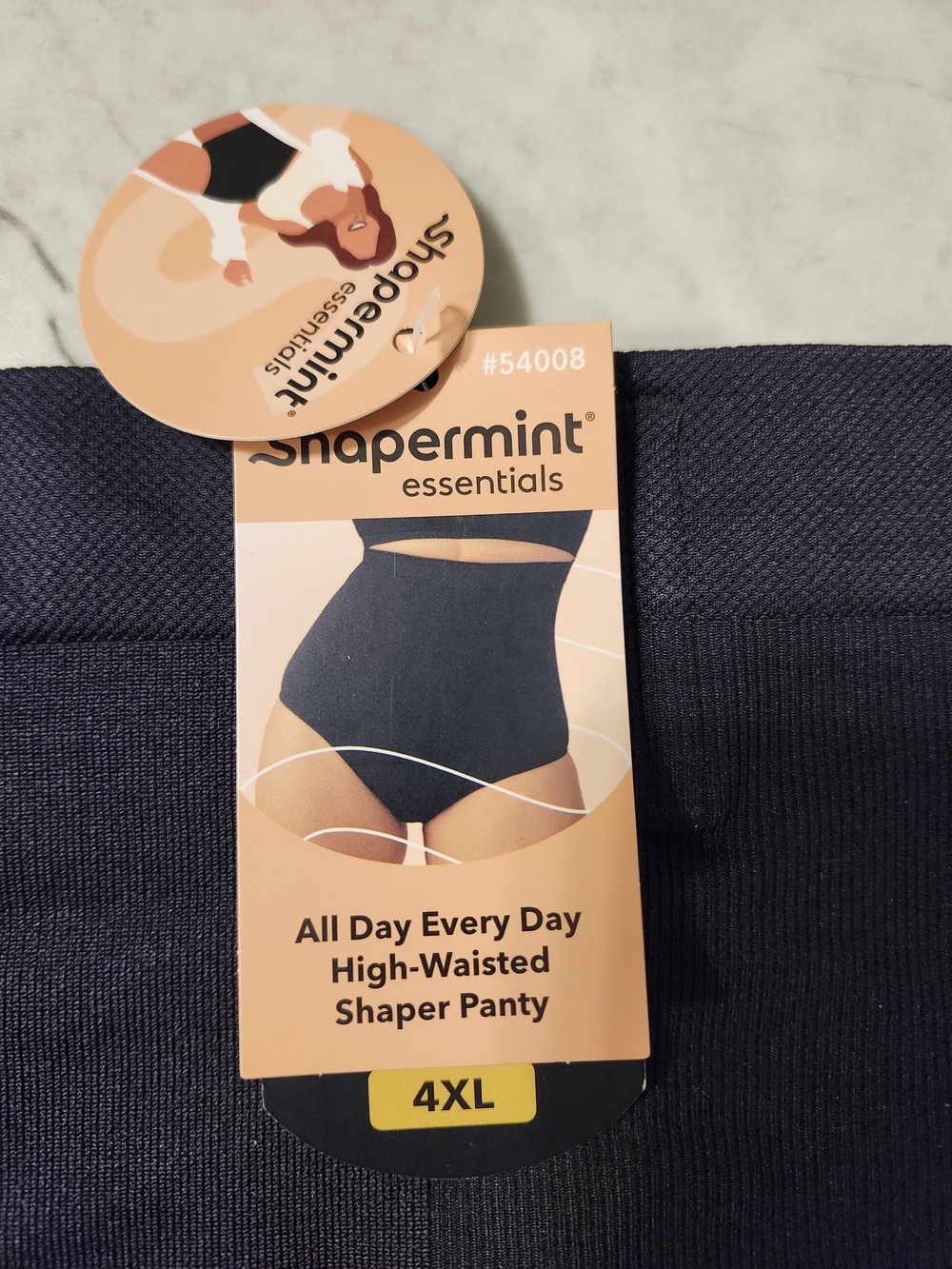 Shapermint Essentials All Day Every Day High-Waisted Shaper Panty Black 4XL NWT - Picture 3 of 5